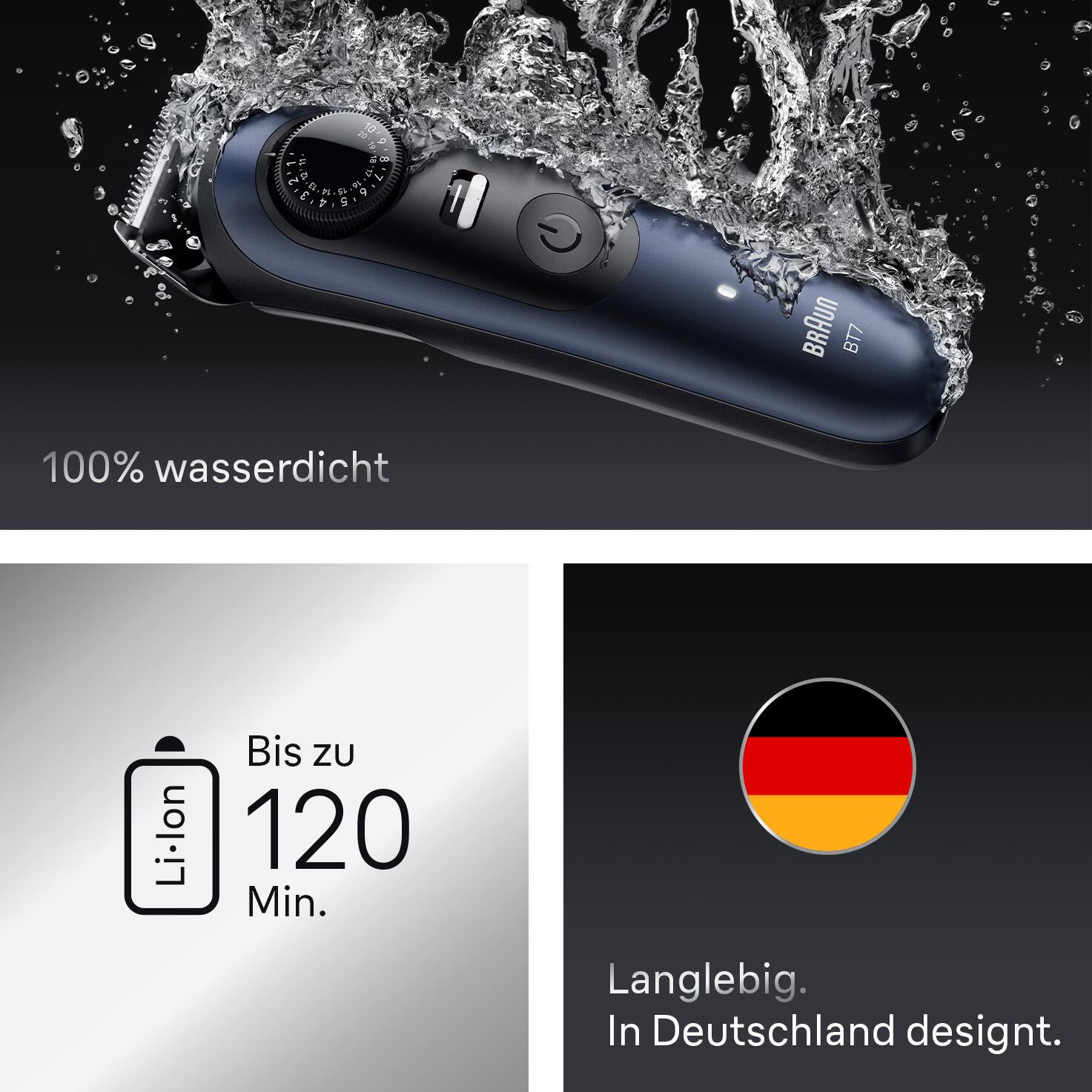 Makinë për kujdes personal Braun Series 7 / BT7520 – Zezë/Blu - 3