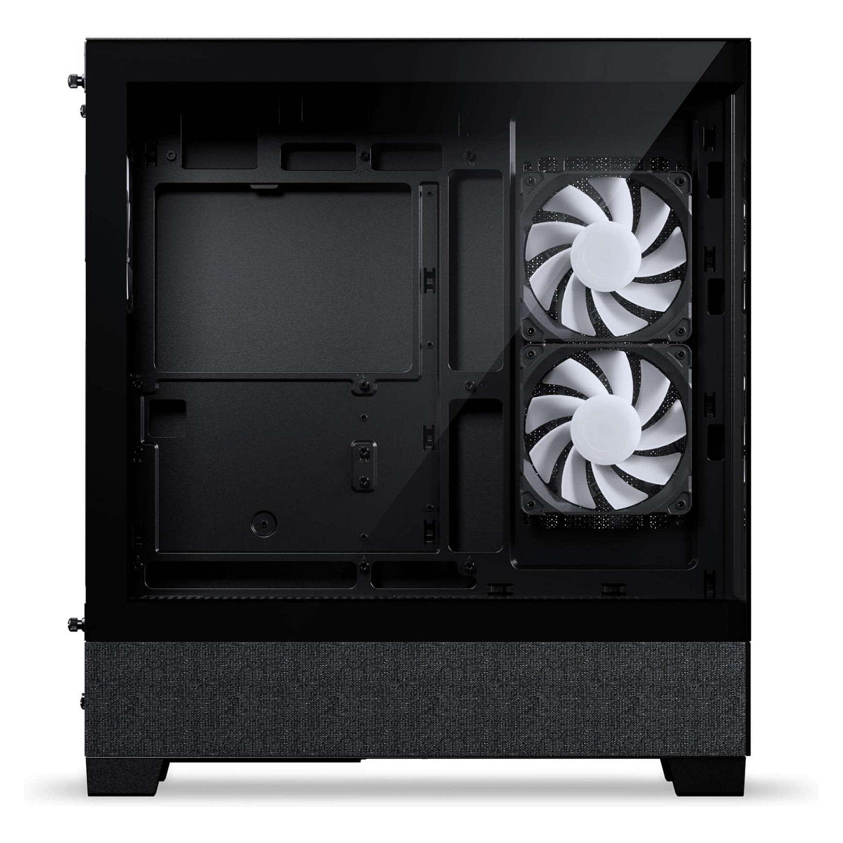 Kasë PC Phanteks XT View Matrix / Midi Tower / ATX / 2x 120mm + 1x 120mm Fan / Tempered Glass / Matrix Display - Zezë - 3