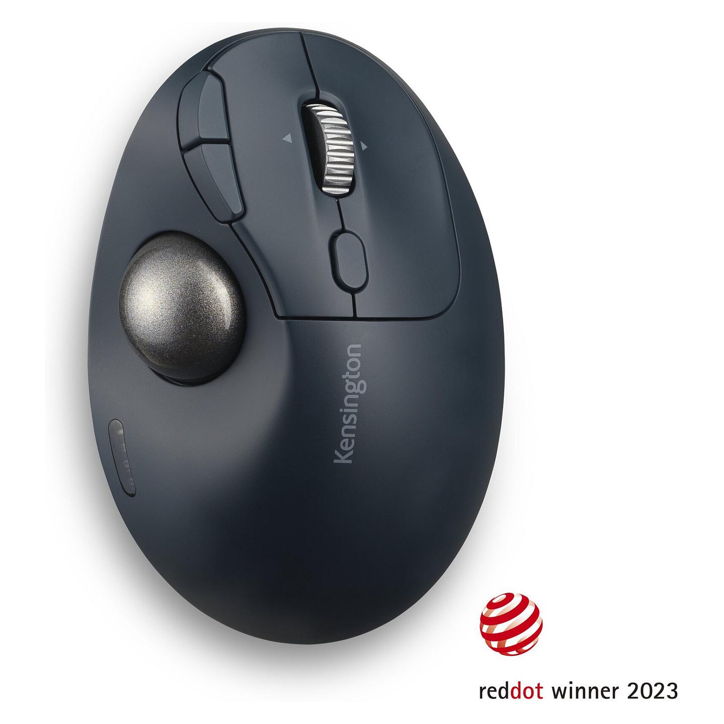 Maus pa kabllo Kensington Pro Fit Ergo TB550 / Trackball / 400–1600 DPI / Bluetooth & 2.4GHz / 7 Butona / USB-C - Zezë/Blu - 10