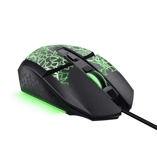 Maus Gaming Trust GXT 113 Felox / Wired / 200-6400 DPI / 6 Butona / LED Shumëngjyrësh - Zezë - 2