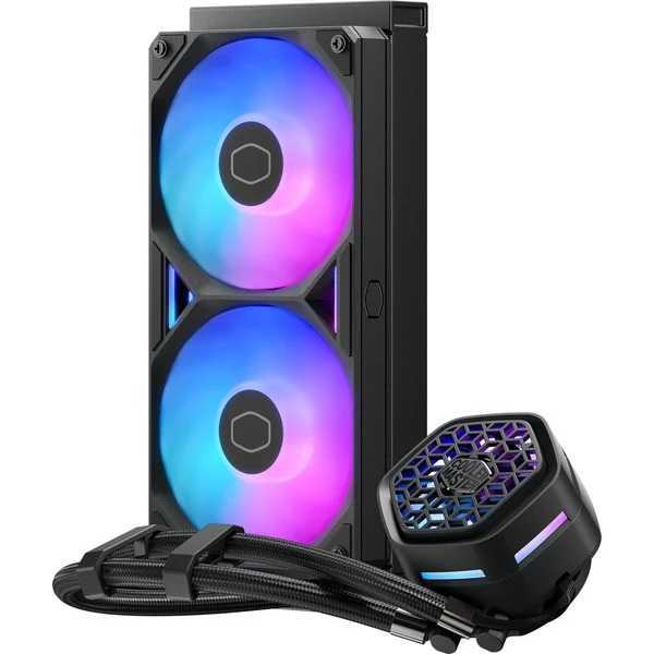 Ftohës për Procesor Cooler Master MasterLiquid Atmos II 240 VRM / 240mm / AIO / ARGB / VRM Fan - Zezë - 2