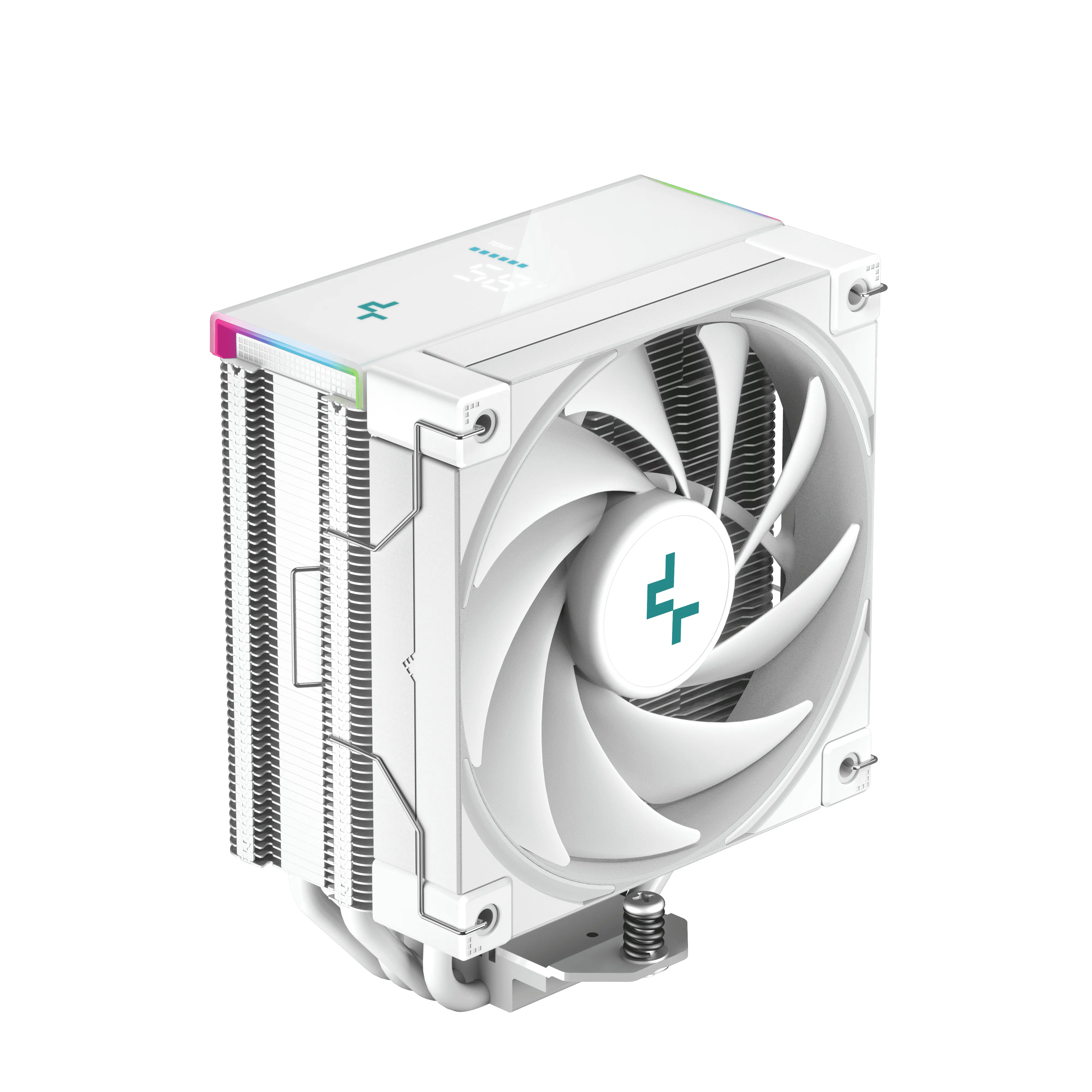 Ftohës për Procesor DeepCool AK400 DIGITAL WH / 120mm / 4 Heatpipe / ARGB / Ekran Dixhital - Bardhë - 2