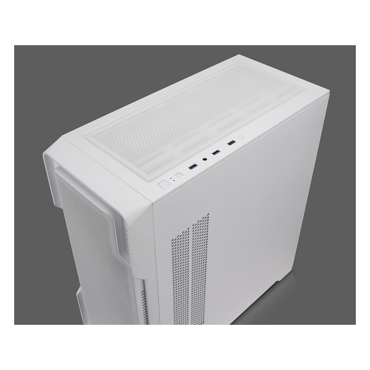 Kasë PC Nanoxia DS-9 ARGB / Midi Tower / E-ATX + ATX / 3x 120/140mm Fan Support / Tempered Glass - Bardhë - 6