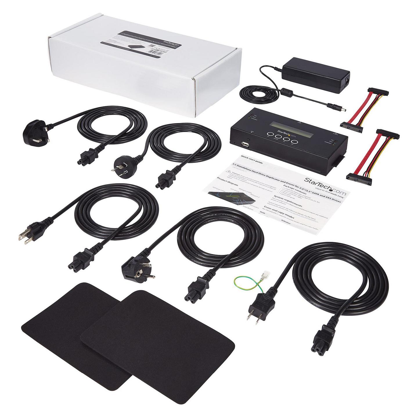 Dublues dhe Fshirës HDD/SSD StarTech.com SATSASDUPE11, SAS/SATA, 2.5″/3.5″, Klonim 1:1, 13GB/min, LCD - Zezë - 7