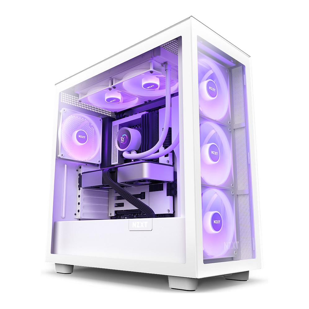 Ftohës për Procesor NZXT Kraken 280 RGB / 280mm / 2x140mm / AIO / Ekran LCD / RGB - Bardhë - 6