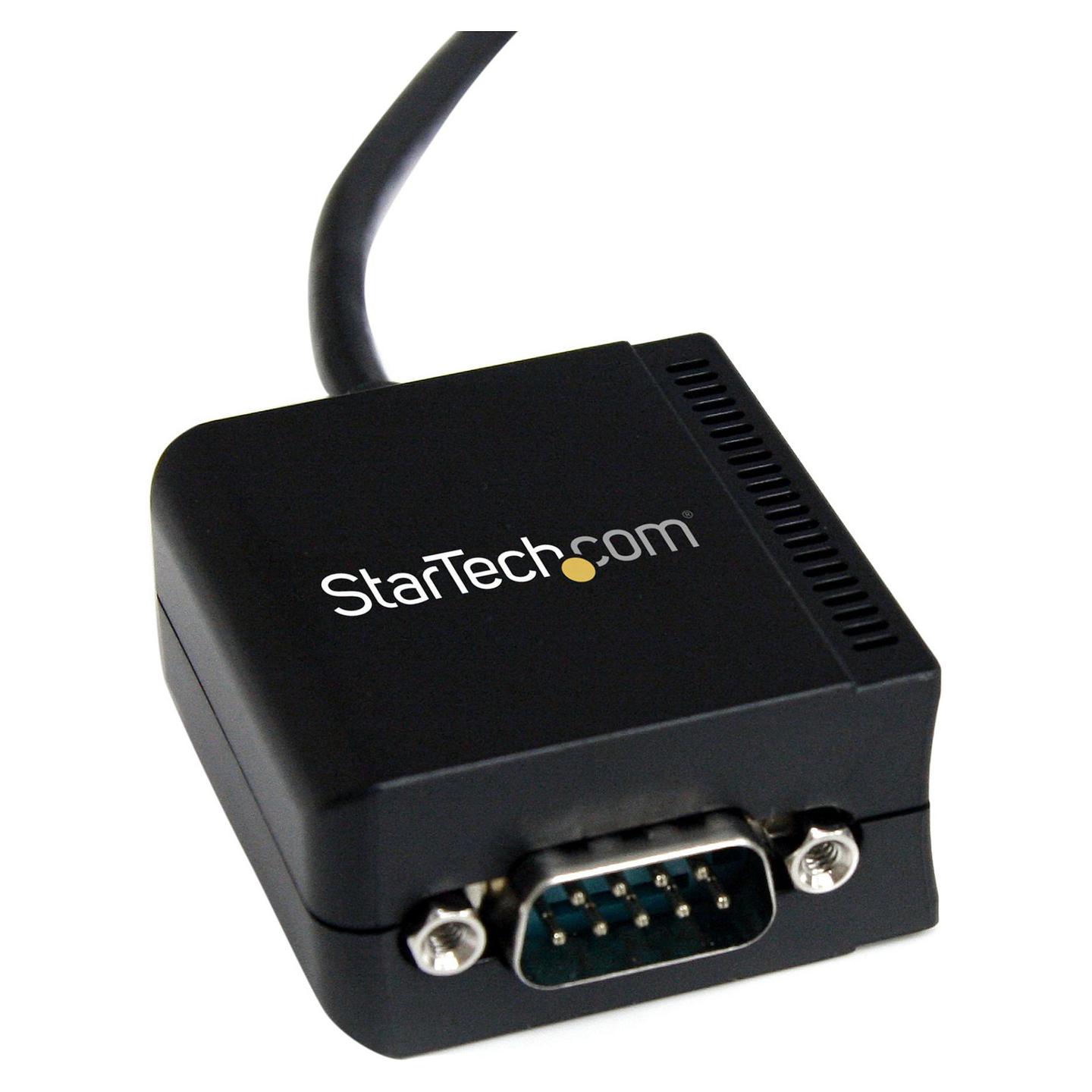 Kabllo USB StarTech.com ICUSB2321FIS / USB 2.0 në RS-232 / DB-9 / FTDI / Izolim Optik / 921.6 Kbps / 2.5 m - Zezë - 2