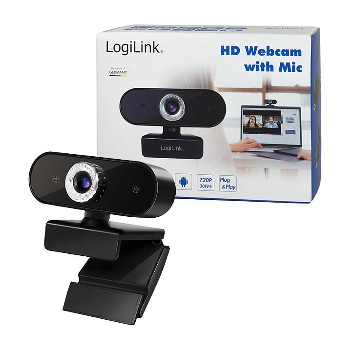 Webcam LogiLink UA0368 / HD 720p / 60° / Mikrofon i integruar / USB 2.0 - Zezë - 10