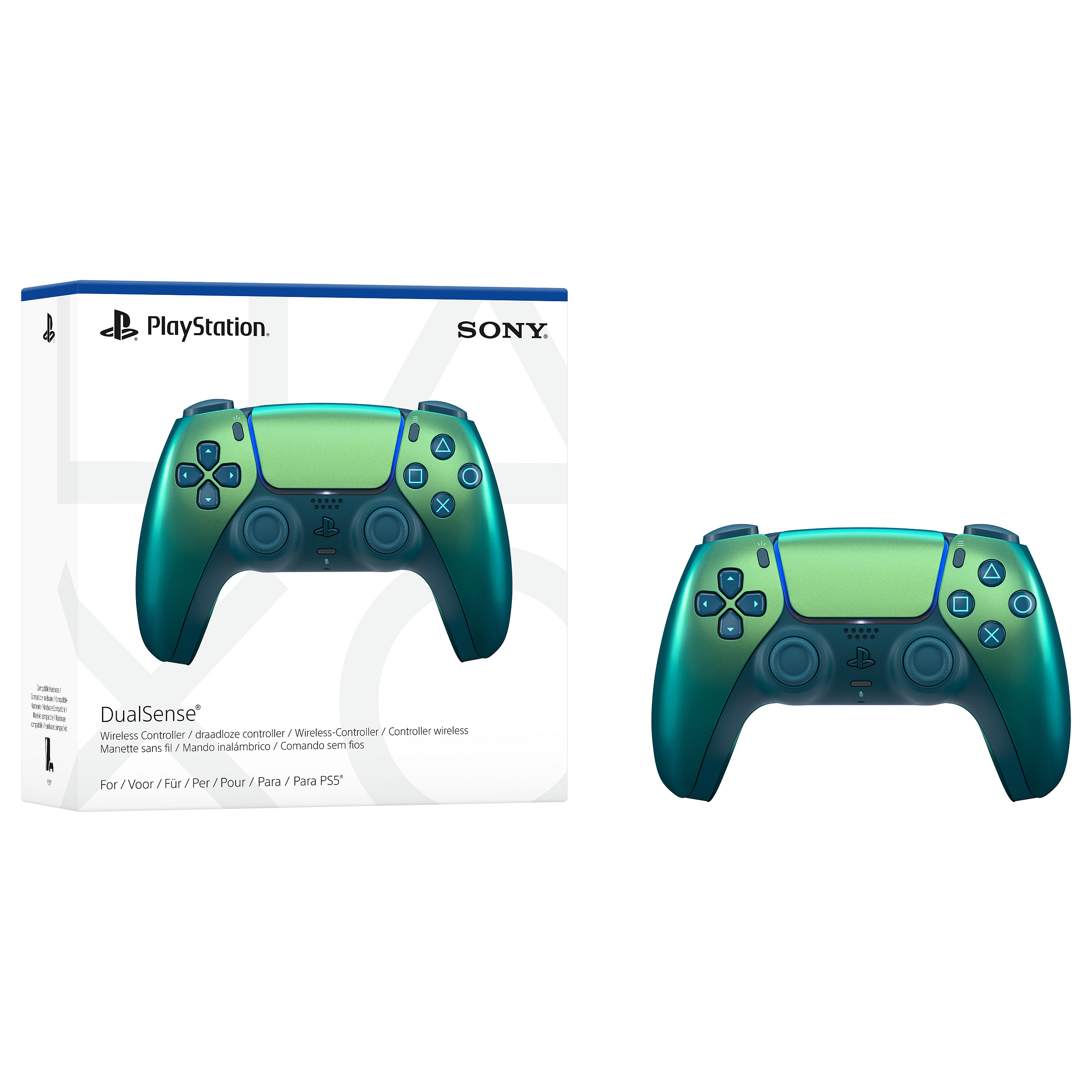 Kontroller Sony DualSense Chroma Teal Edition / Wireless & Wired – Gjelbër - 6