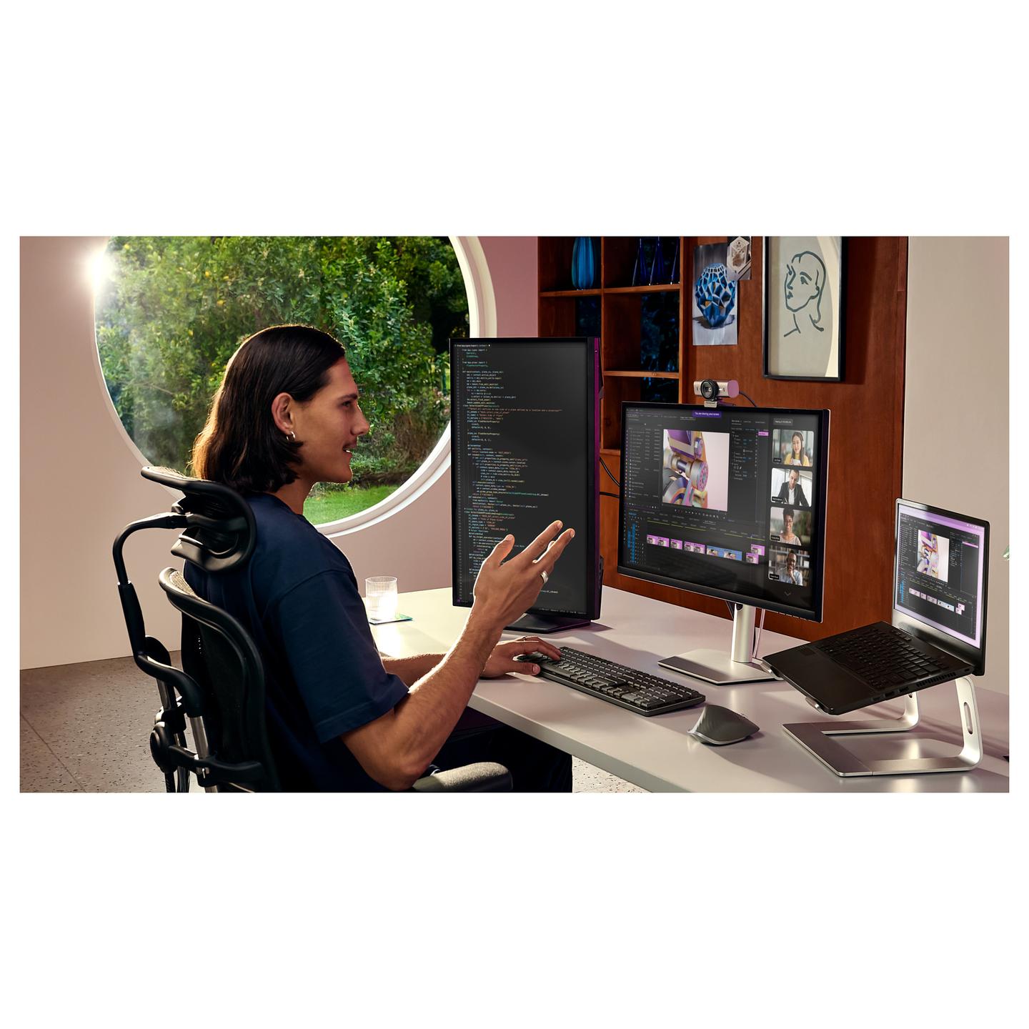 Webcam Logitech MX Brio 705 / 4K Ultra HD / 3840×2160 / 30fps / 8.5MP / Autofocus / HDR / USB-C - Grafit - 7