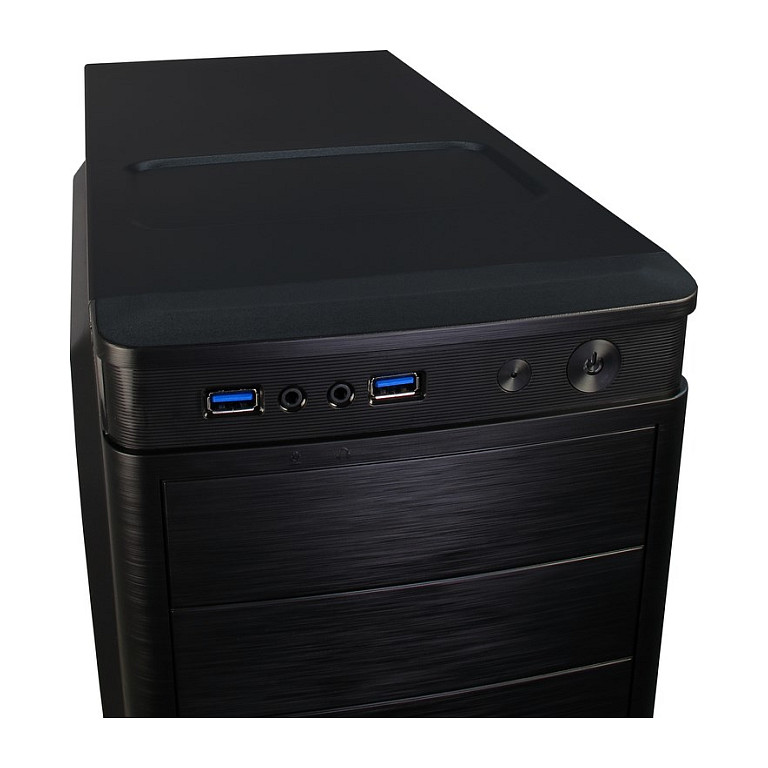 Kasë PC Inter-Tech IT-5905 / Mid Tower / ATX / 120mm Fan Support / 80/120mm Rear Fan / 2.5" + 3.5" Bay - Zezë - 8