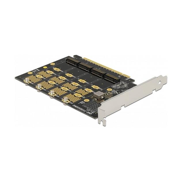 Kartë Zgjerimi PCI Express Delock 89017 / PCIe 4.0 x16 / 4x M.2 Key M / NVMe / Bifurcation - 3