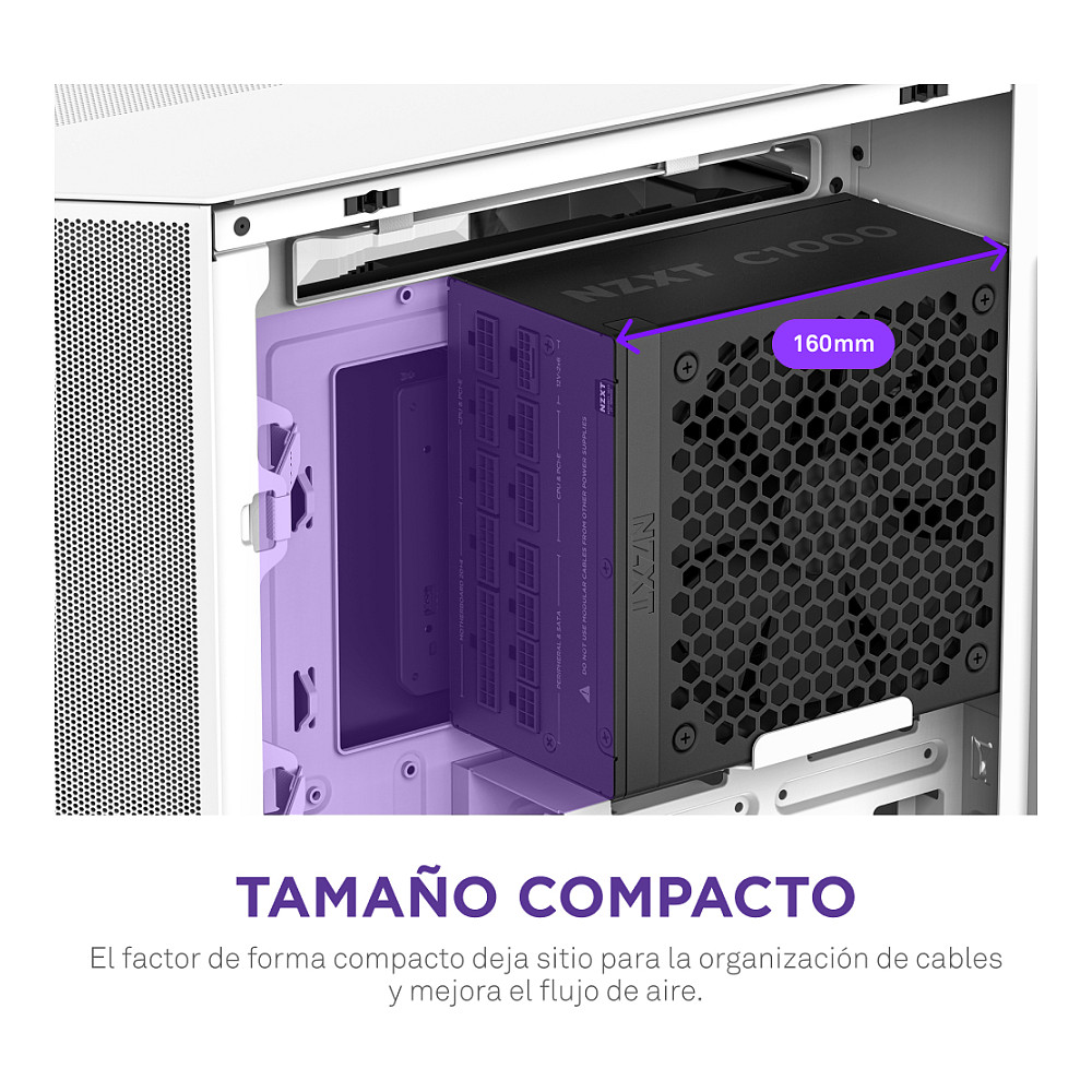 Furnizues Energjie NZXT C1000 Gold / PA-0G2BB-EU / 1000W / ATX / 80 PLUS Gold / ATX 3.1 / Fully Modular – Zezë - 10