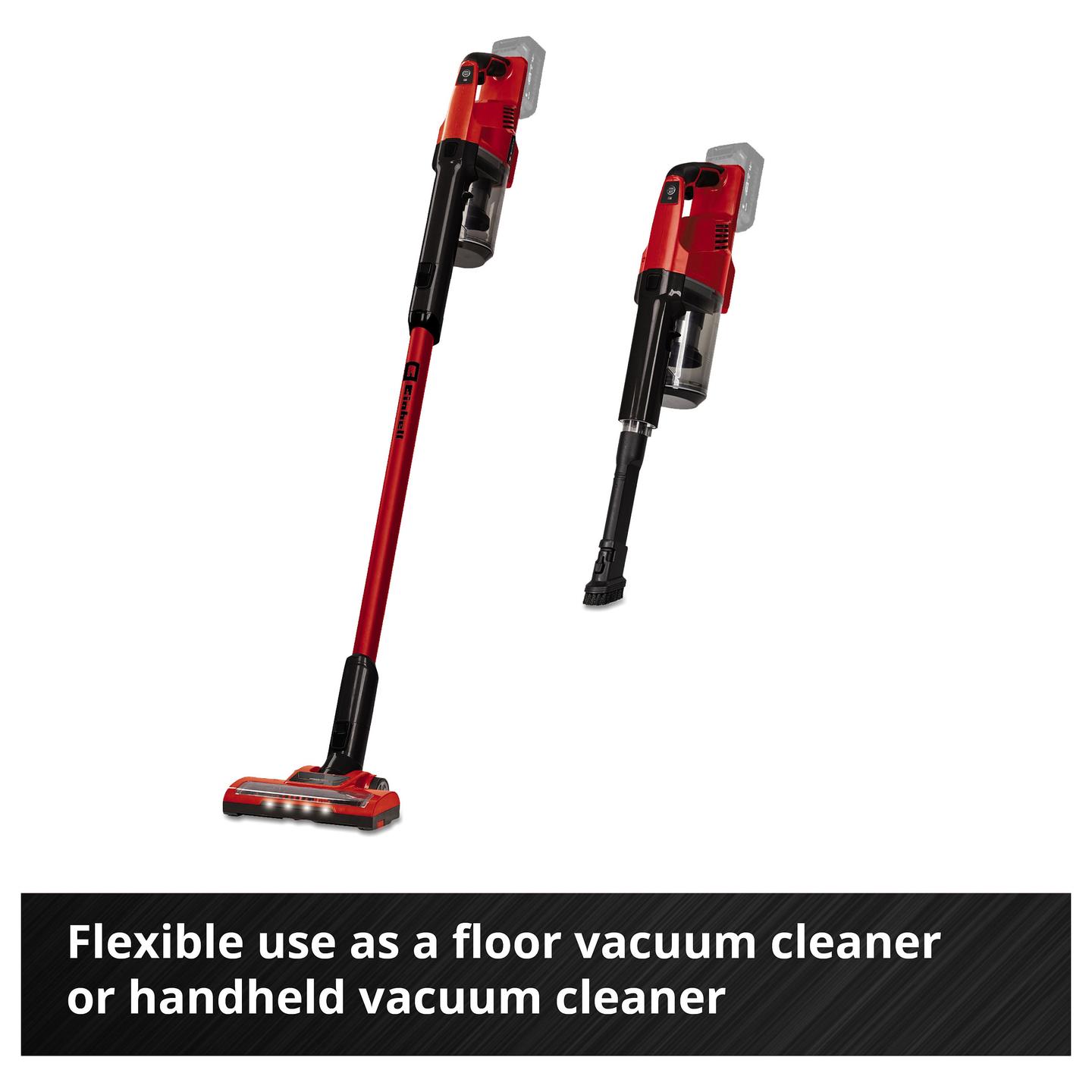 Fshesë me Bateri Einhell TE-SV 18 Li-Solo, 18V, 0.6L, 1.5kg - Kuqe/Zezë - 23