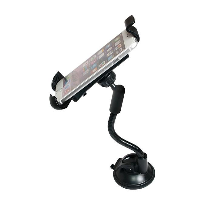 Mbajtës telefoni LogiLink AA0102, për veturë, 4"-6", 360°, për xhamin e përparmë - Zezë - 4