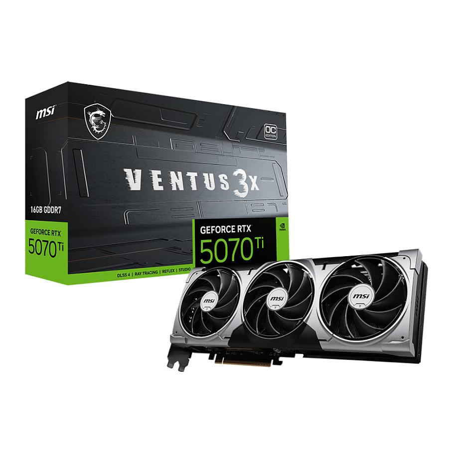 Kartelë Grafike NVIDIA GeForce RTX 5070 Ti MSI VENTUS 3X OC, 16GB GDDR7, 256-bit, PCIe 5.0 - Zezë - 7
