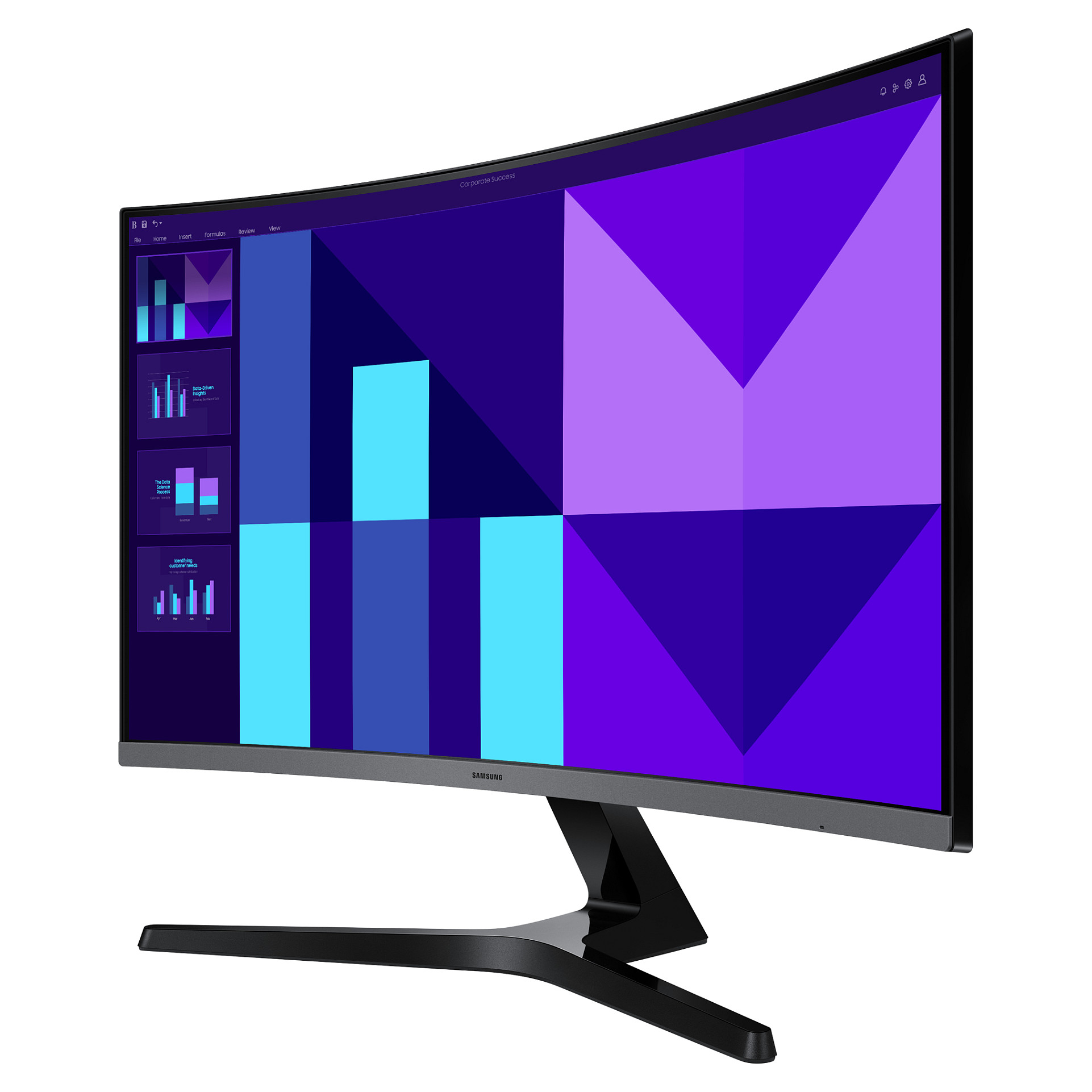 Monitor Samsung S39GD S27D396GAU / 27" / Full HD VA Curved / 100Hz / 4ms / HDMI+VGA - Zezë - 3