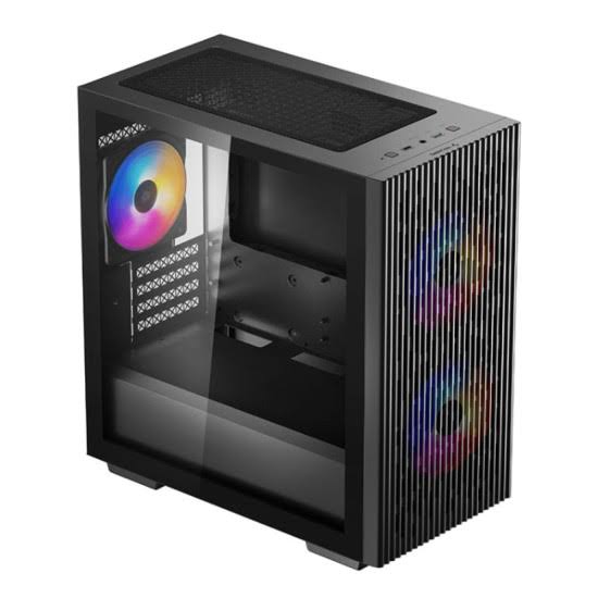 Kasa DeepCool MATREXX 40 3FS / Micro-ATX Mini-Tower / 3x Ventilatorë 120mm / Panel anësor prej xhami të temperuar - Zezë