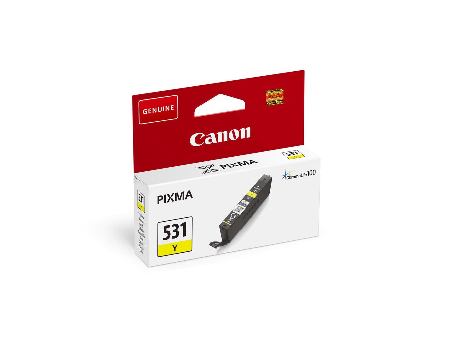 INK Canon CLI-531Y / 6121C001 / 515 faqe – Verdhë - 3