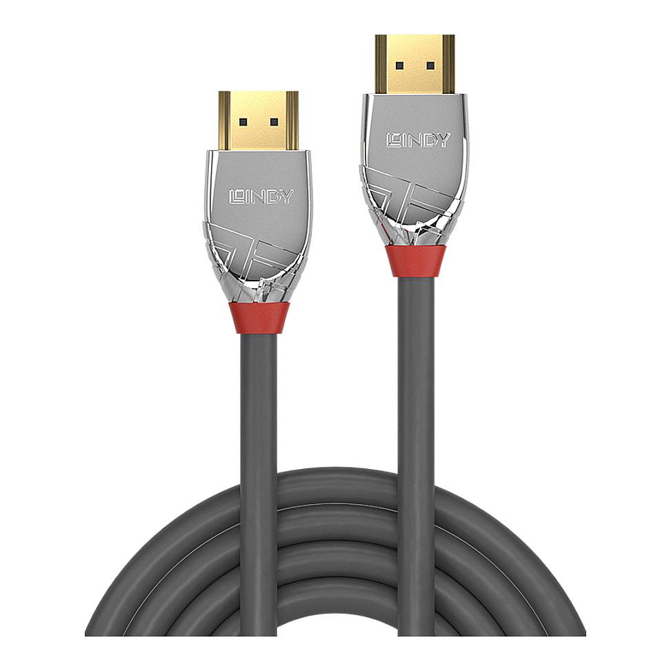 Kabllo HDMI Lindy 37870 / HDMI në HDMI / 0.5m / HDMI 2.0 / 4K 60Hz / High Speed - Zezë/Argjend - 2