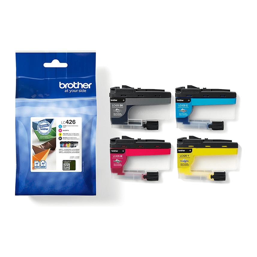 INK Brother LC426VAL, Paketim 4 copë – Zezë, Cyan, Magenta, Verdhe - 3