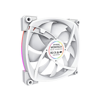 Ftohës për Kasë Montech RX140 PWM / 140mm / 600-1600 RPM / ARGB / PWM / Reverse – Bardhë - 4