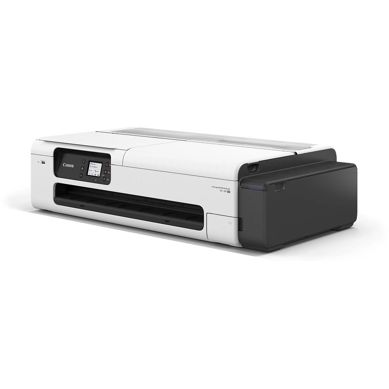 Printer Multifunksional Canon imagePROGRAF TC-20M, Inkjet me Ngjyra, A1, 24", 2400 × 1200 dpi, USB, LAN, Wi-Fi, Skaner Flatbed A4 - Bardhë/Zezë - 2