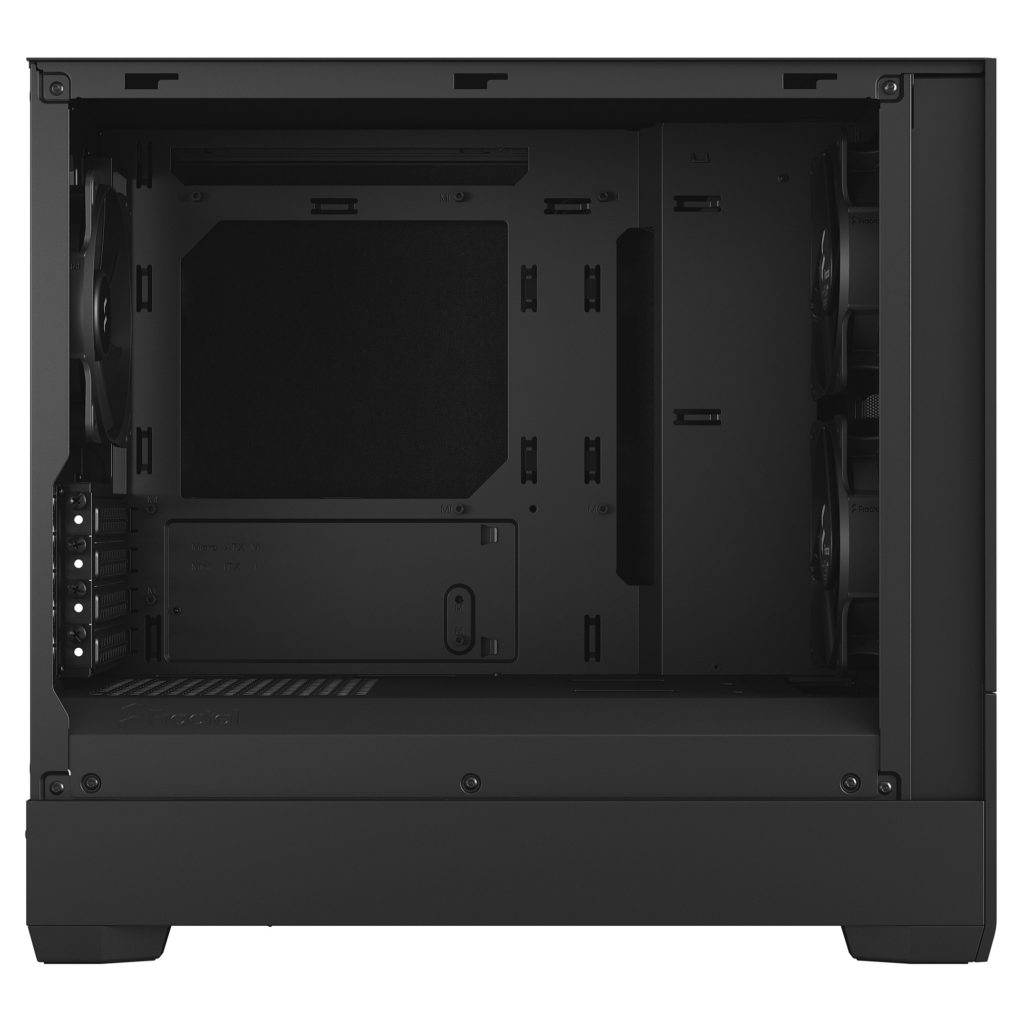 Kasë PC Fractal Design Pop Mini Silent / Mini Tower / ATX / 3x 120mm Fan - Zezë - 4