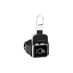 Karikues TerraTec Charge AIR Key / 950mAh / 2W / Karikim pa tela për Apple Watch / Micro-USB / Karabiner – Zezë/Argjend - 2