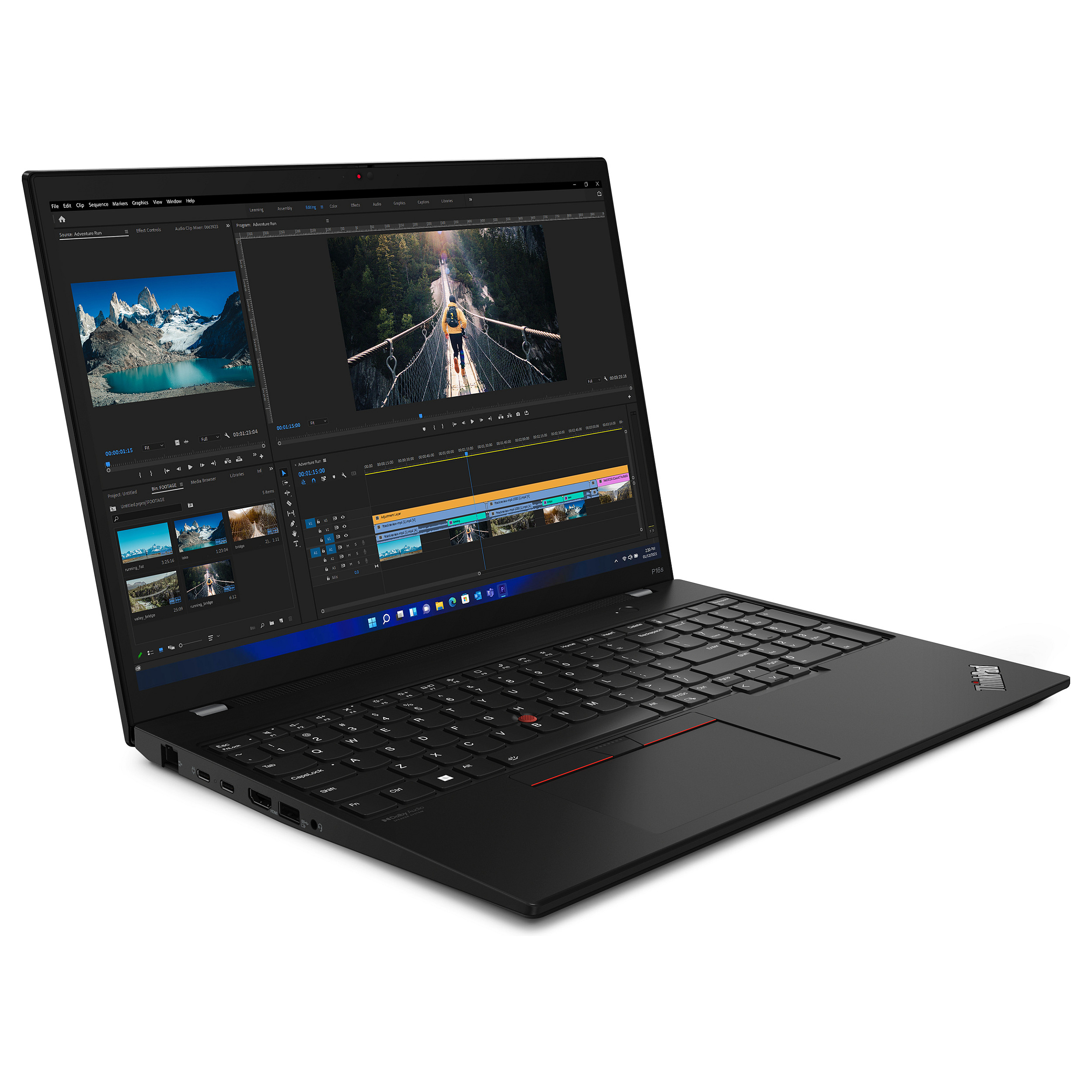 Laptop Lenovo ThinkPad P16s Gen 2 / Ryzen 7 PRO 7840U / 32GB LPDDR5x / 1TB / 16" WUXGA (Full HD+) IPS Touch / AMD Radeon 780M - Zezë - 5