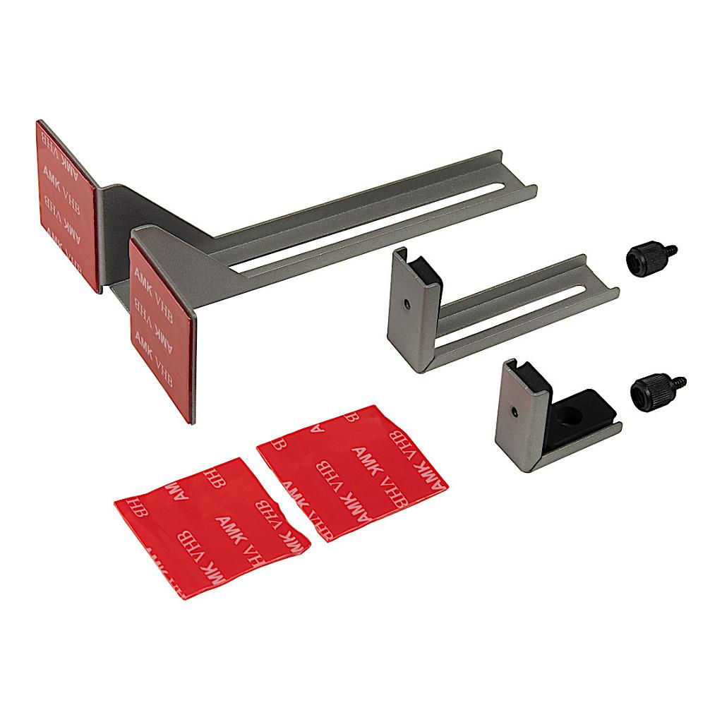 Mbajtëse për Kartë Grafike Inter-Tech GH-01, Metal, Lartësi e Rregullueshme, 140mm - Hiri - 3