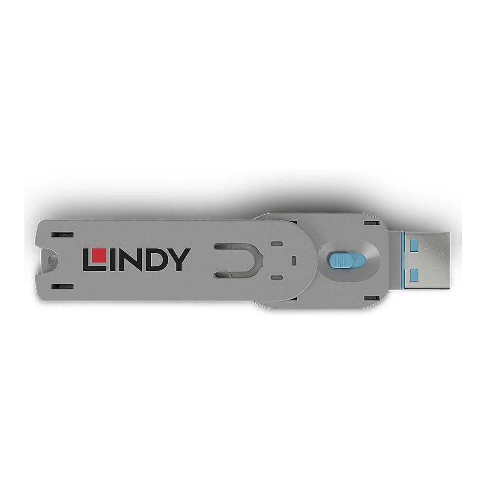 Bllokues portash Lindy 40622, USB-A - Blu - 2