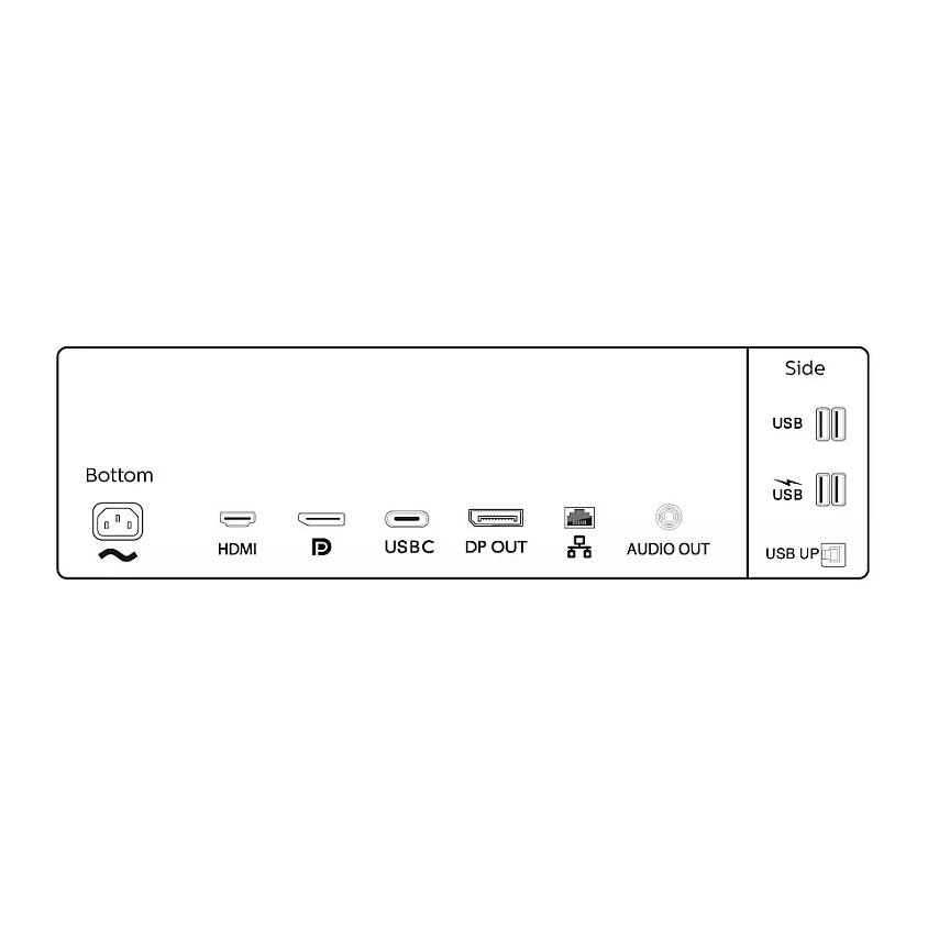 Monitor Philips P Line 346P1CRH/00 / 34" / UWQHD VA Curved / 100Hz / 4ms / HDMI+DisplayPort+USB-C - Zezë - 7