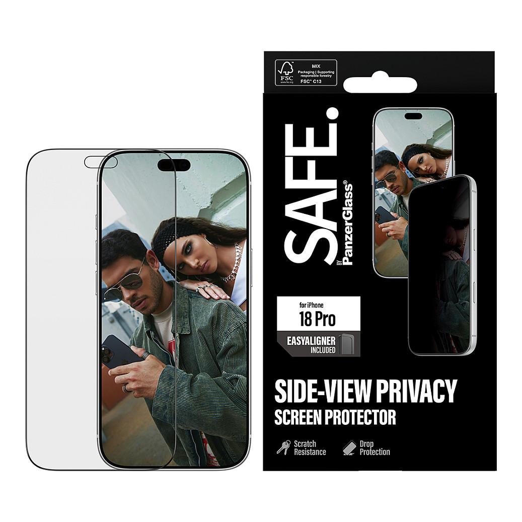 Mbrojtëse për Ekran PanzerGlass SAFE, Privacy, për iPhone 18 Pro - Transparente - 3