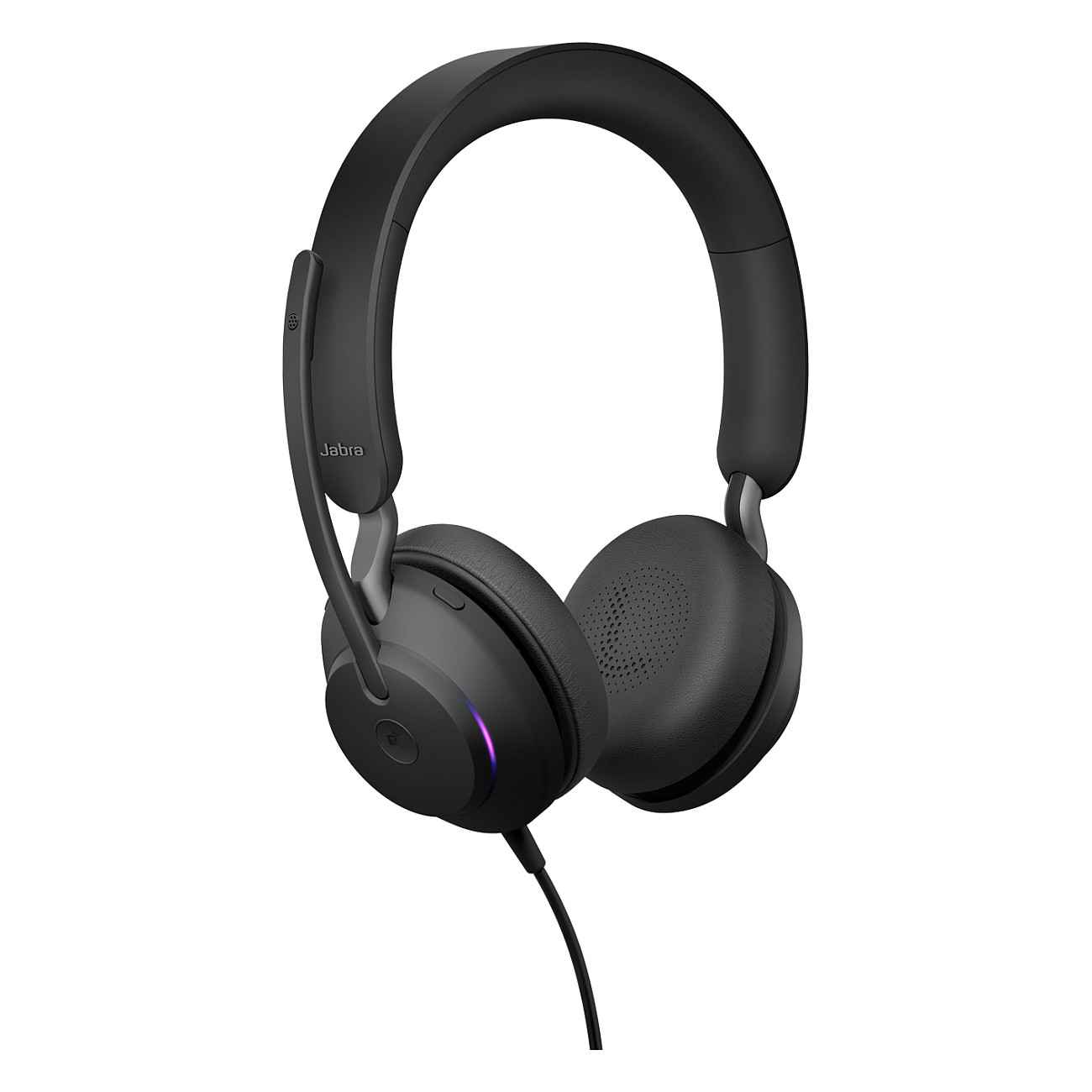 Kufje me kabllo Jabra Evolve2 40 SE / USB-C / USB-A / Business Headset / 3 Mikrofona – e Zezë - 2