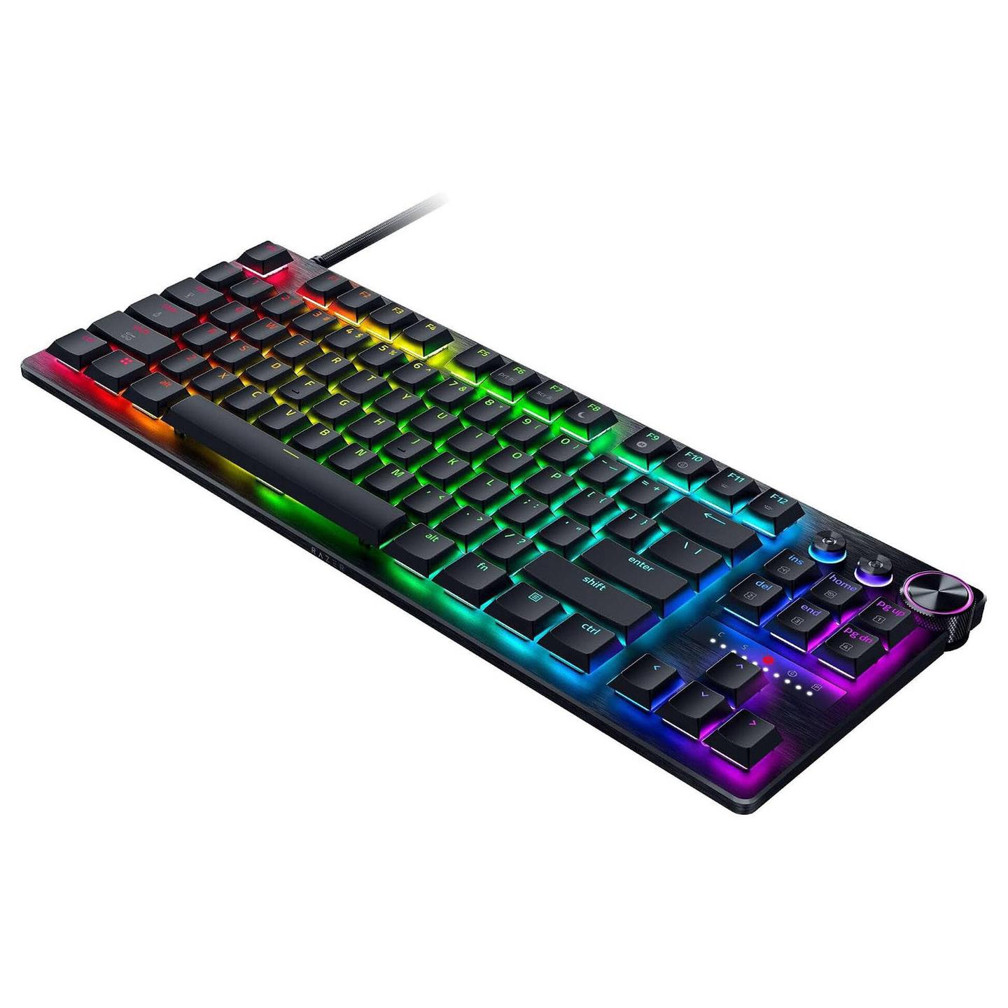 Tastierë gaming Razer Huntsman V3 Pro Low-Profile TKL, 8000Hz, switch-e optike analoge, RGB, QWERTZ gjermane (ISO) - Zezë - 2