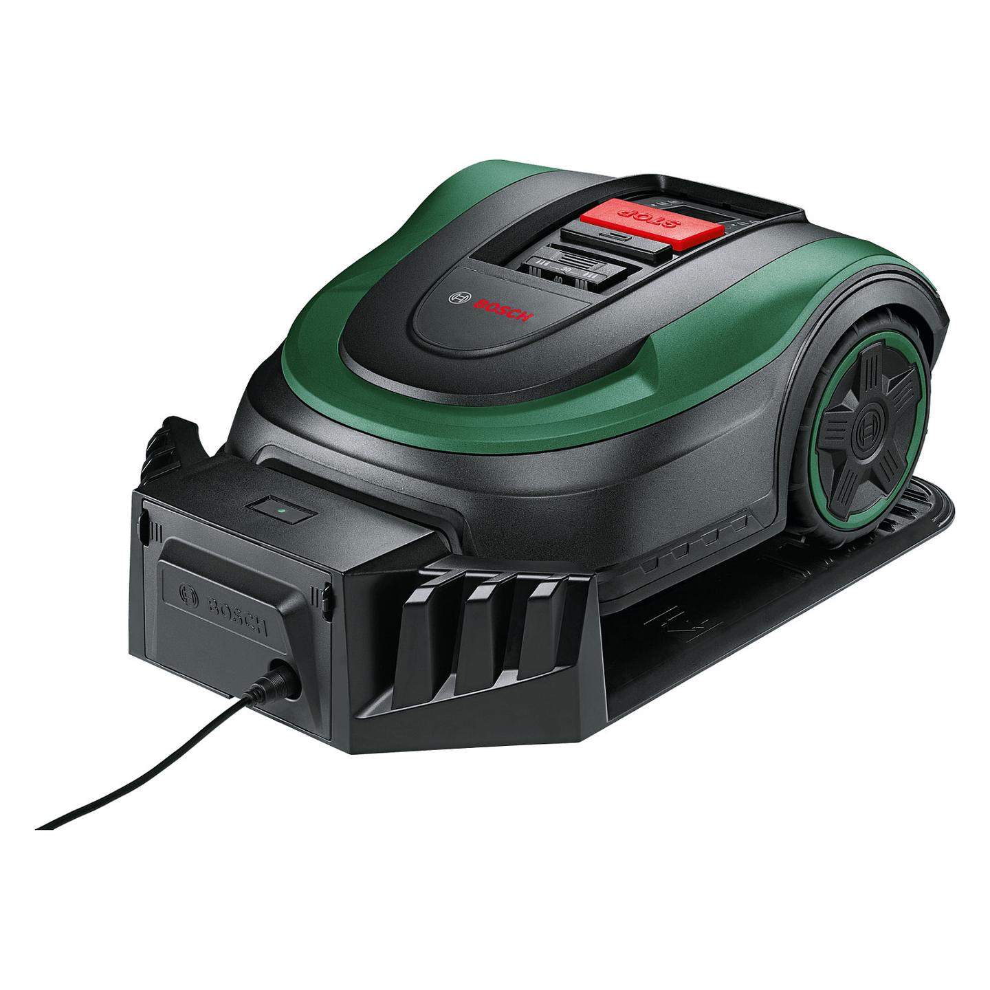 Kositëse Robotike Bosch Indego S+ 500, deri në 500m², 19cm, 30–50mm, 18V, LogiCut, SmartMowing - Gjelbër/Zezë - 2