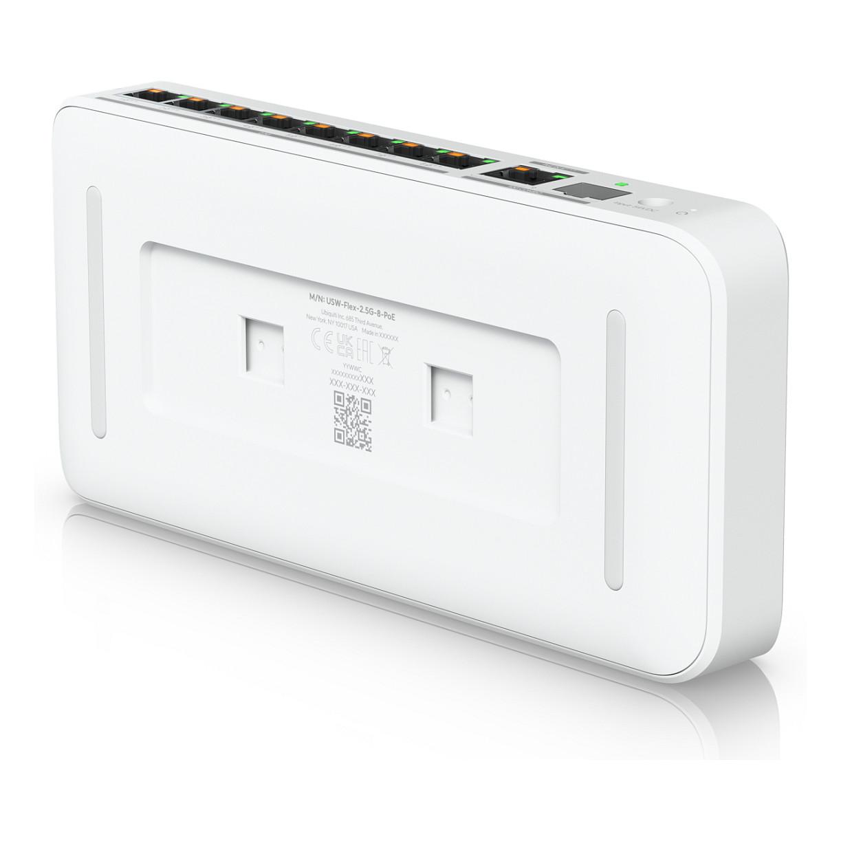 Ubiquiti, UniFi Flex 2.5G PoE (USW-Flex-2.5G-8-PoE), Switch, 8× 2.5GbE RJ-45 PoE++, 1× 10GbE RJ-45, 1× 10G SFP+, 60 Gbps, VLAN – Bardhë - 6