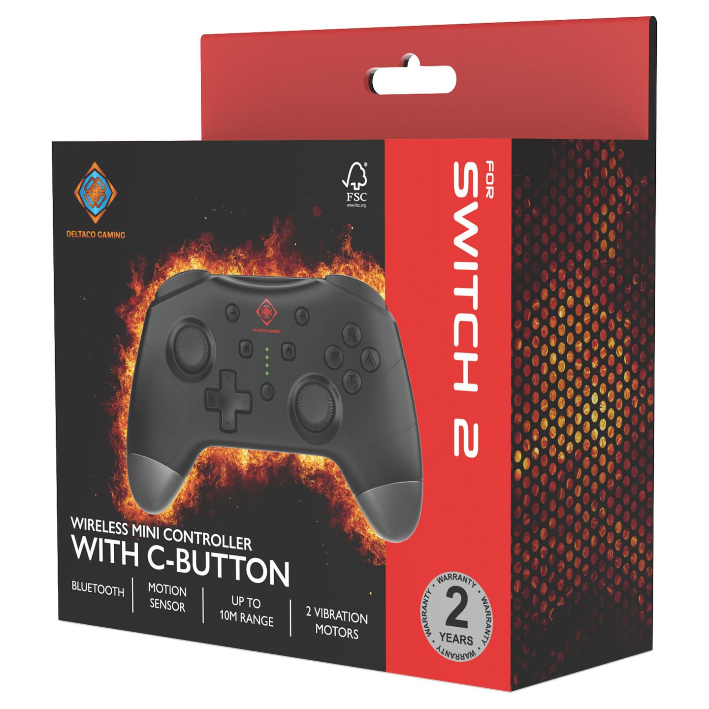 Kontroller për Nintendo Switch / PC Deltaco Gaming GAM-183 Mini Controller / Wireless / Bluetooth 5.1 – Zezë - 11