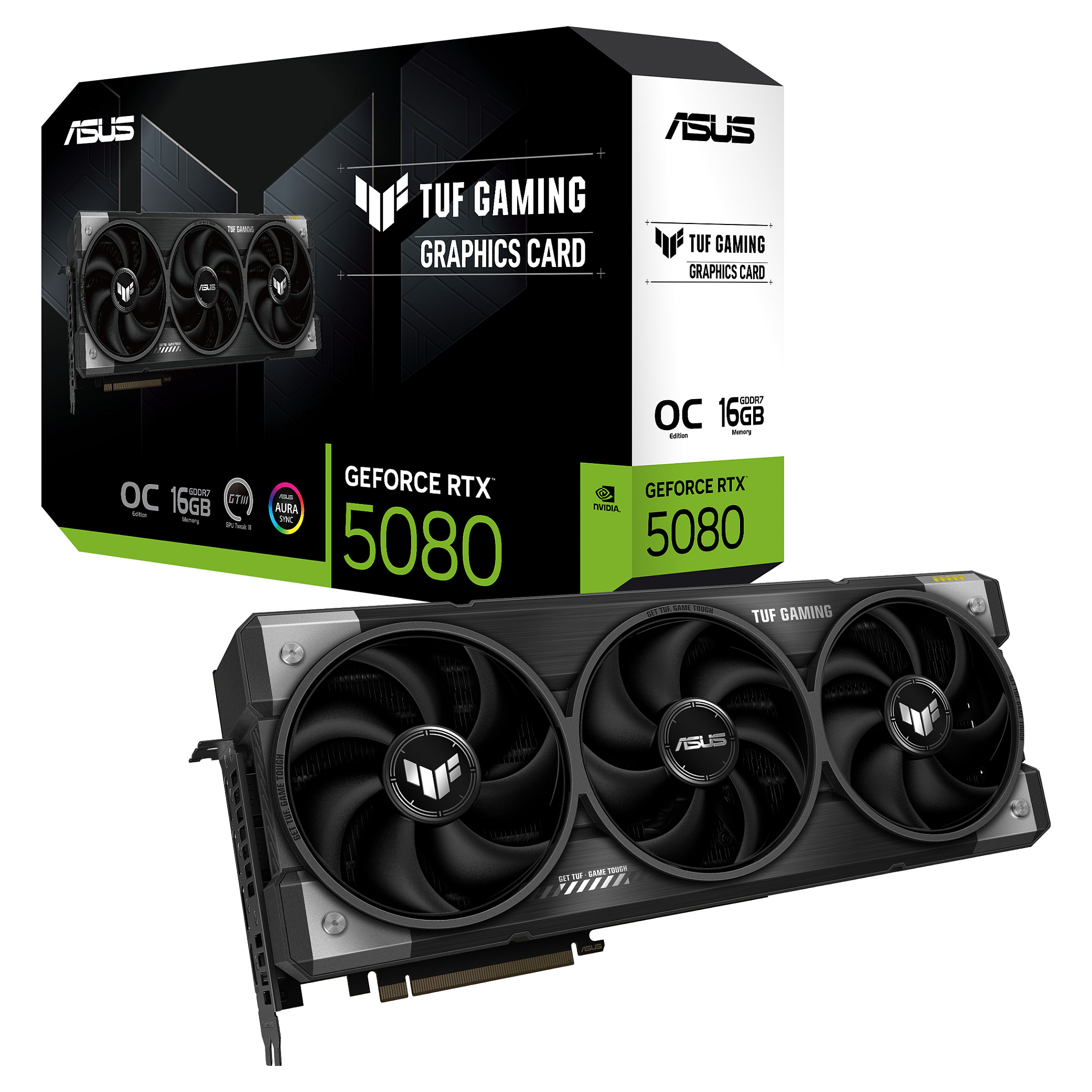 Kartelë Grafike NVIDIA GeForce RTX 5080 / 16GB GDDR7 / 256-bit / ASUS TUF Gaming OC Edition - 4