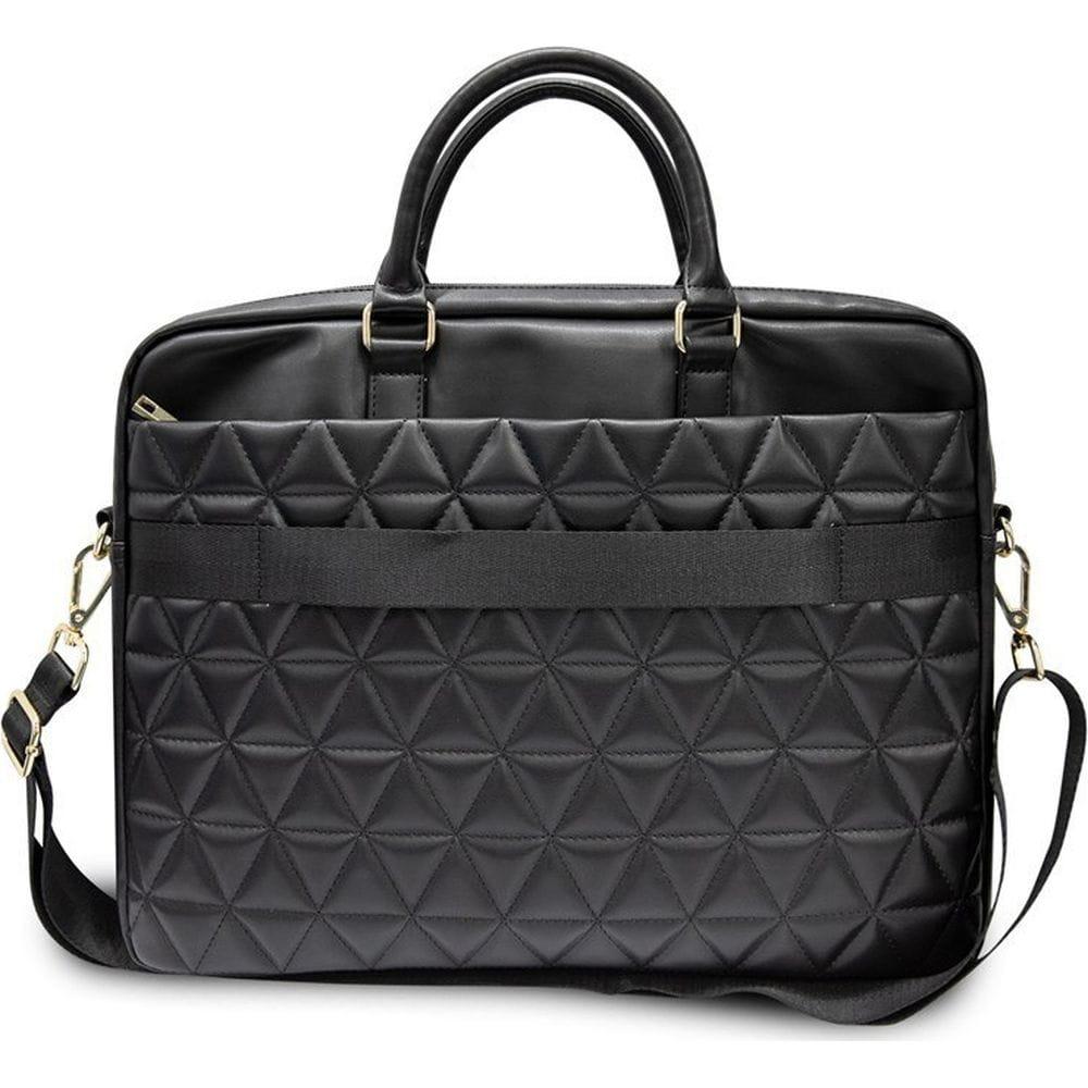 Çantë për Laptop GUESS Quilted, 15" - Zezë - 2