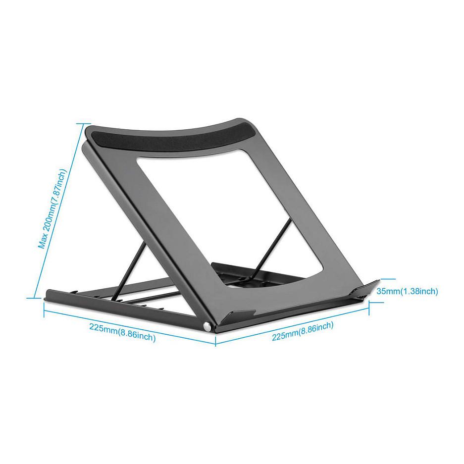 Mbajtës për Laptop MANHATTAN 462129, 10–15.6", 5 Nivele, i Palosshëm, deri 5kg - Zezë - 2