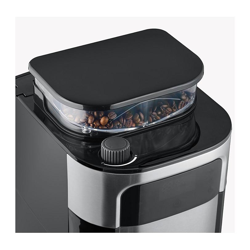 Aparat për Kafe me Filtër Severin KA 4814, 1000 W, Mulli i Integruar, 1.25 L, Kanë Termike – Argjend/Zezë - 5