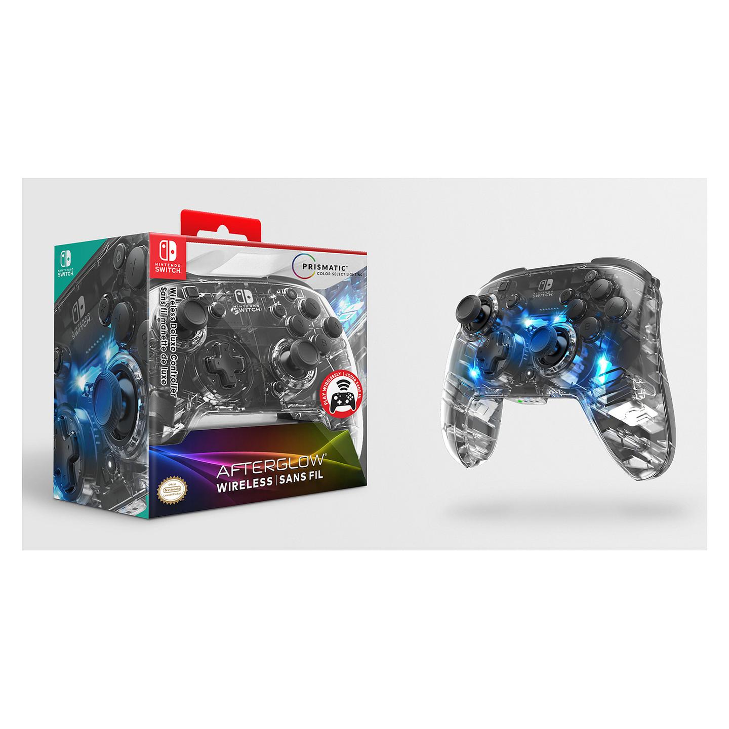 Kontroller për Nintendo Switch PDP Afterglow Prismatic / Wireless – Zezë/Transparente - 8