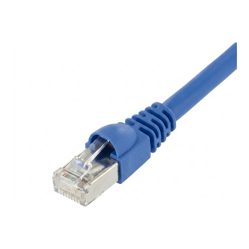 Kabllo për Rrjet Telegärtner 100008465 / RJ45 - RJ45 / Cat.6A / S/FTP / AWG 27/7 / 500 MHz / 3 m - Blu