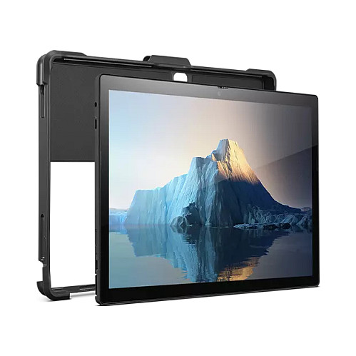 Aksesorë për tablet Lenovo ThinkPad X12 Detachable 4X41A08251 / Case / 12" / Polycarbonate + Silicone / Shock-Absorbing Corners / Pen Holder / Hand Strap - Zezë - 2