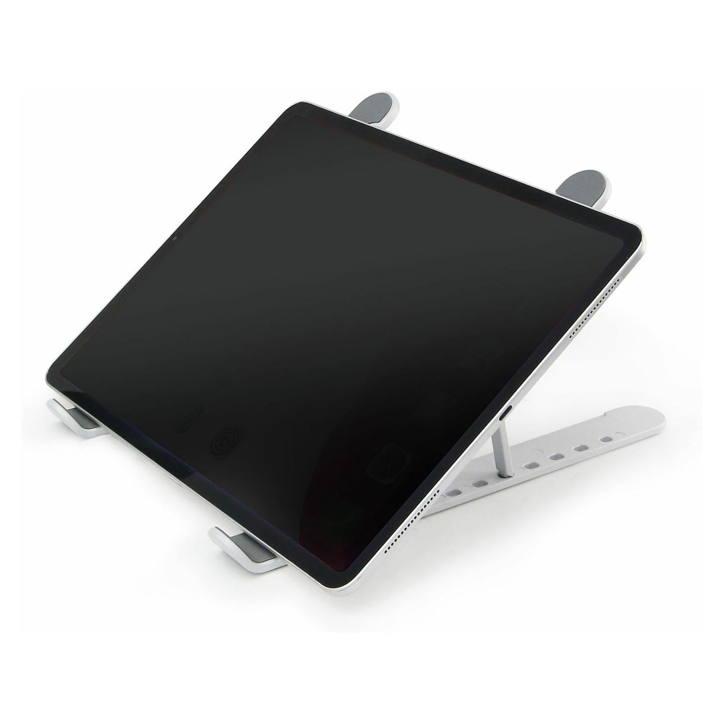 Mbajtës për Laptop DICOTA D31889, për Laptop dhe Tablet, 7 Nivele, i Palosshëm, Alumini, Silikon - Zezë, Argjend - 10