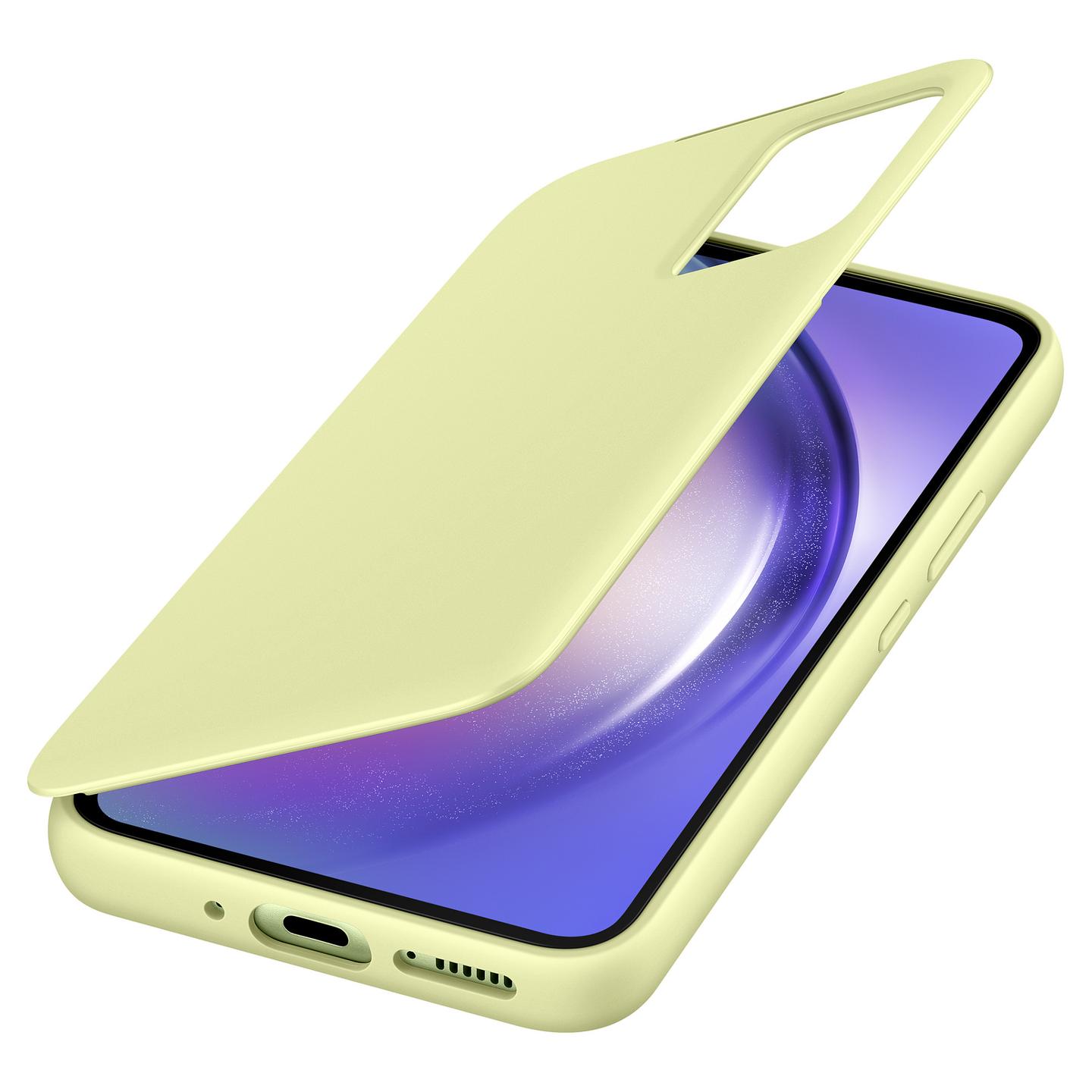 Case për Telefon Samsung EF-ZA546 / Smart View Wallet Case / Galaxy A54 5G - Lime - 4