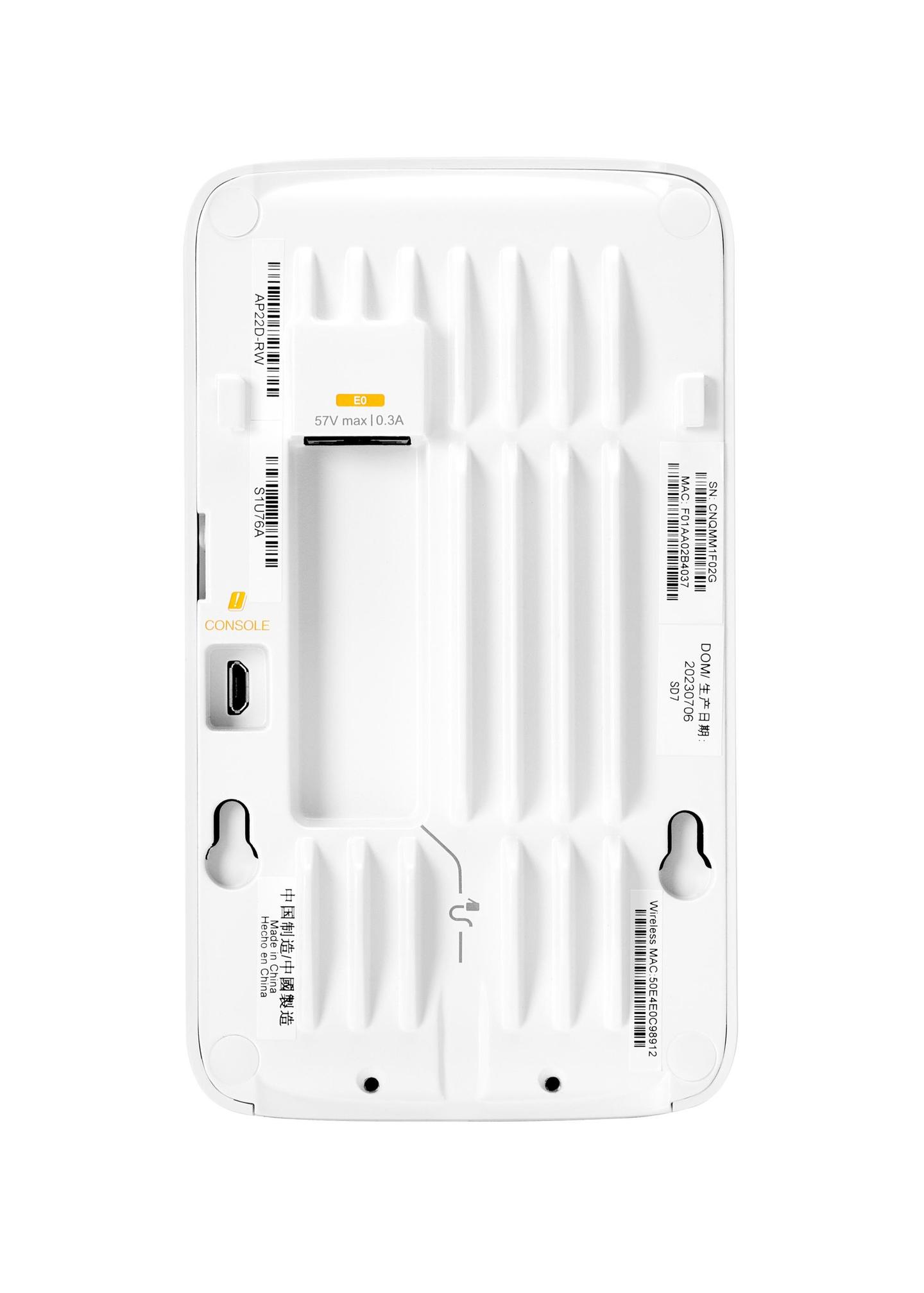 Access Point HP Aruba Instant On AP22D / Wi-Fi 6 / Dual-Band / 1200Mbps / 2.5GbE / 4x 1GbE / PoE – Bardhë - 4