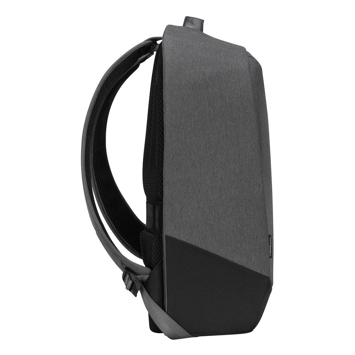 Çantë për laptop Targus Cypress TBB58802GL / Security Backpack / 15.6" / 21 L / EcoSmart / Padded Laptop Compartment / No External Pockets / Trolley Strap - Gri/Zezë - 7