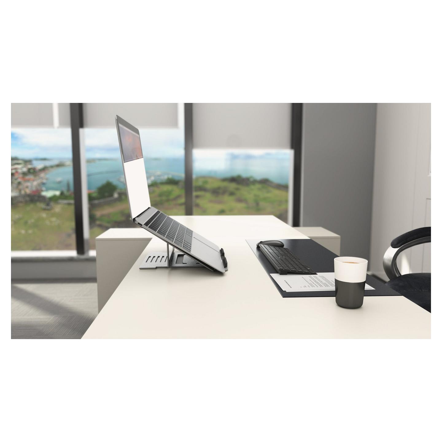 Mbajtëse për Laptop Kensington Easy Riser / Aluminium / 6 Nivele / deri në 16" - Argjend - 7